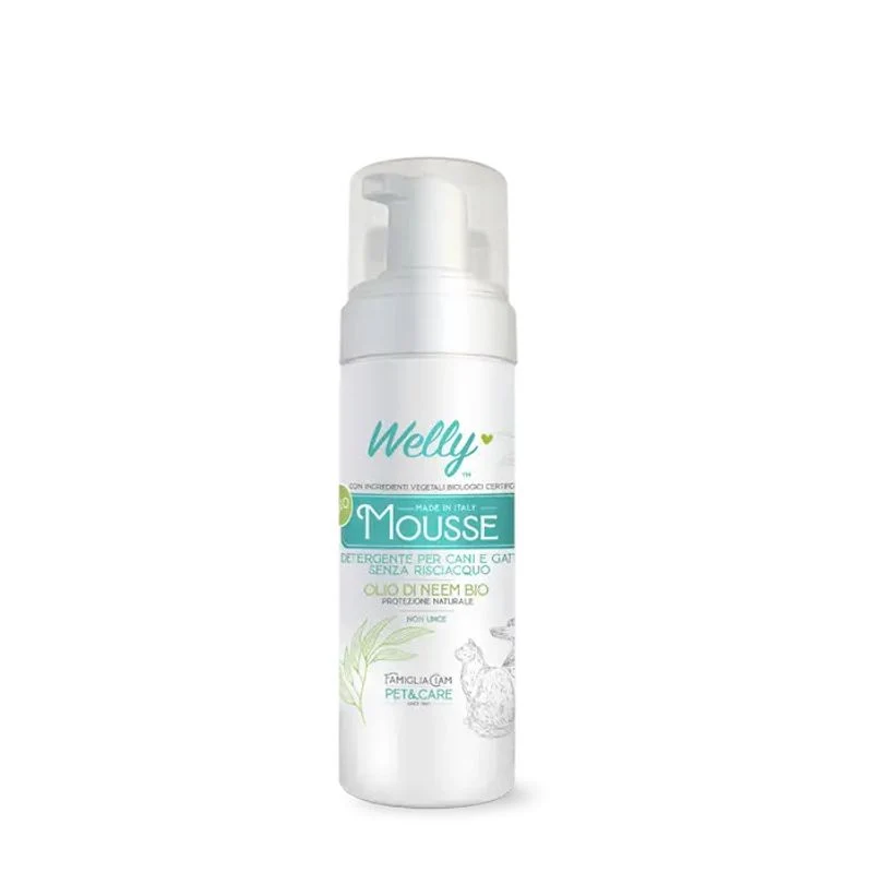 Welly Mousse Olio Di Neem Per Cane E Gatto 150ml