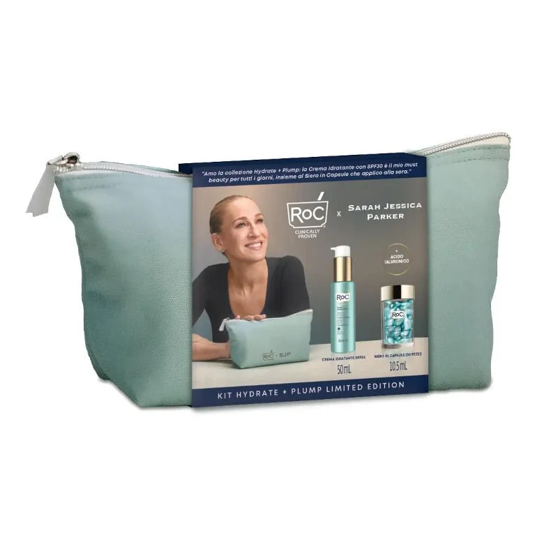 Roc Kit Hydrate + Plump Siero Viso 30 Capsule +Idratante Viso 50ml SPF30