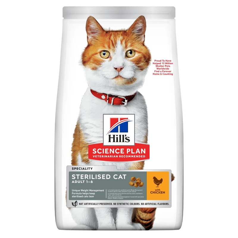 Hill's Science Plan Sterilised Cat Adult Crocchette Per Gatti Con Pollo 10 Kg