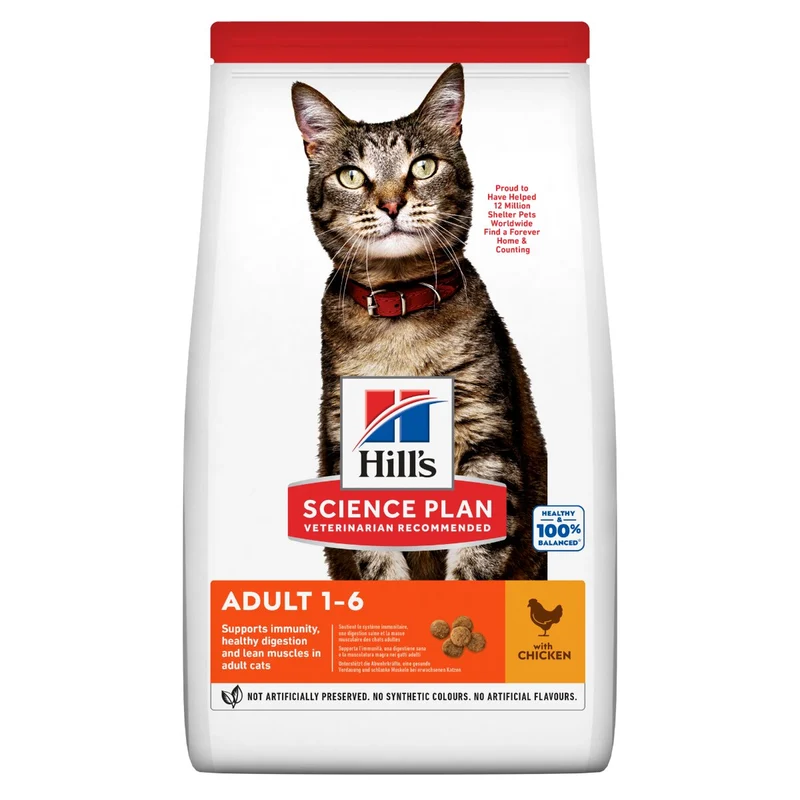 Hill's Science Plan Adult Crocchette per Gatti al Pollo 10Kg