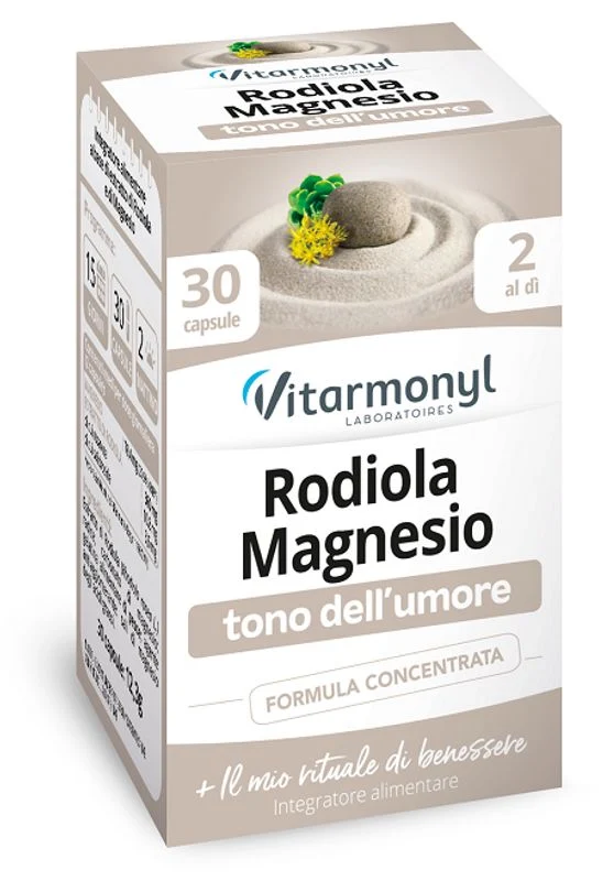 Vitarmonyl Tono dell'Umore Rodiola Magnesio integratore alimentare 30 capsule