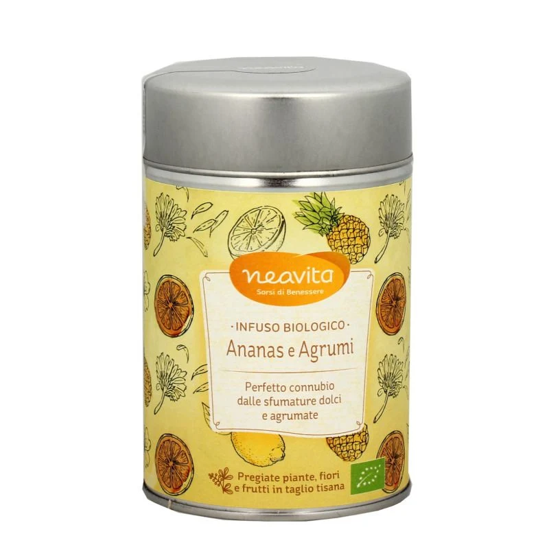 Neavita Silver Tin Ananas e Agrumi infuso BIO 100g