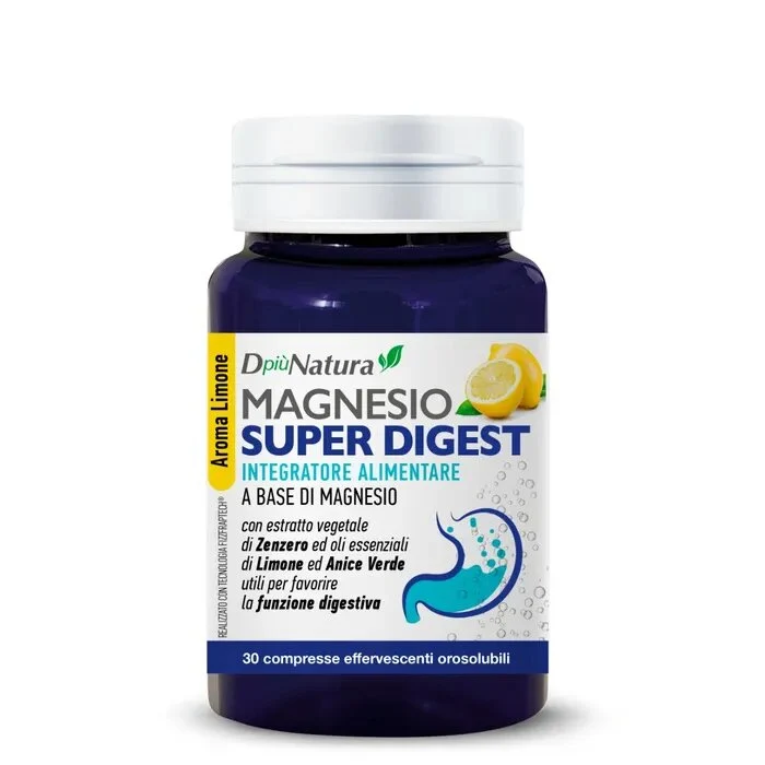 DpiùNatura Magnesio Super Digest Integratore 30 Compresse