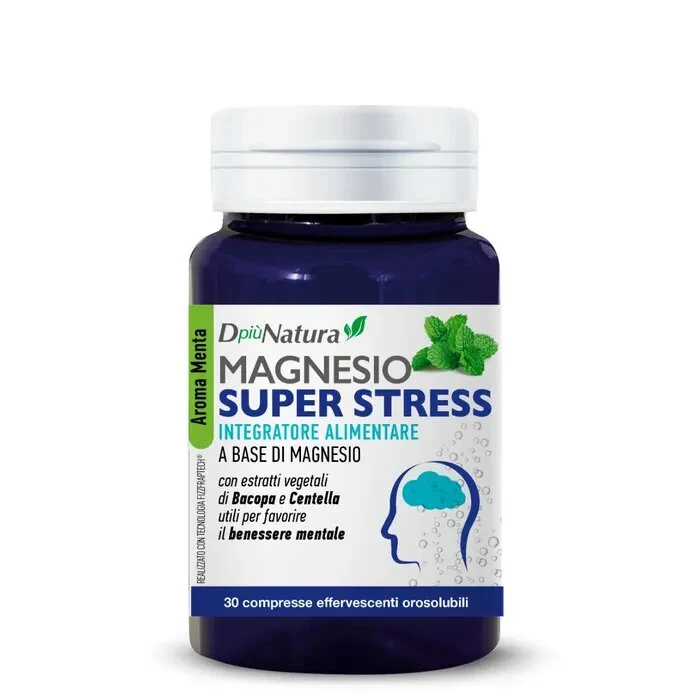 DpiùNatura Magnesio Super Stress Integratore 30 Compresse