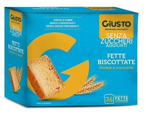 Giusto Senza Zuccheri Aggiunti fette biscottate 300g