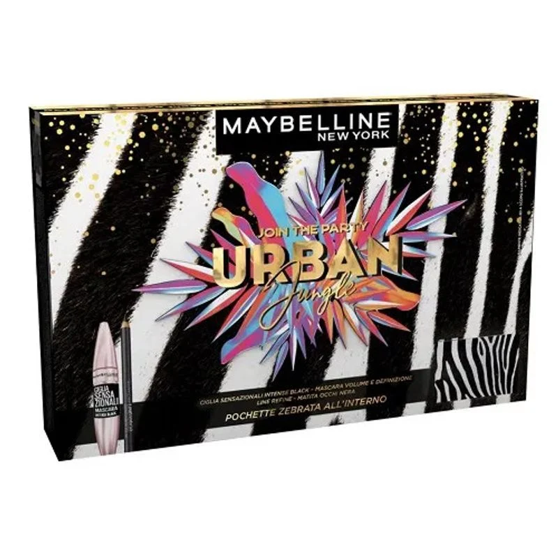 Maybelline New York Coffret Occhi Ciglia Sensazionali Extra Black + Line Refine Nera