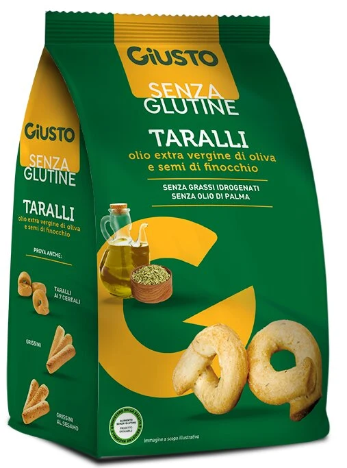 Giusto Senza Glutine Taralli Olio Di Oliva E Semi Di Finocchio 40g