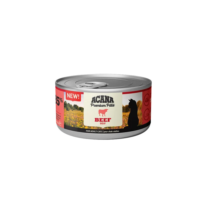 Acana Umido Gatto Premium Paté Manzo Lattina 85gr