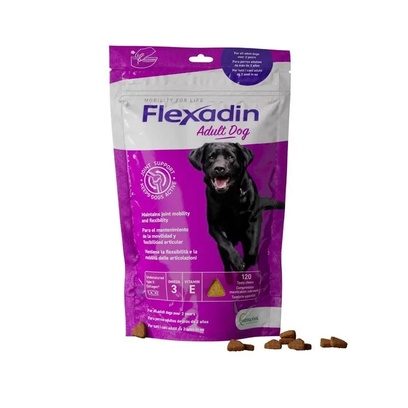 Flexadin Adult Mangime Complementare Articolazioni Cani Adulti 60 Tavolette