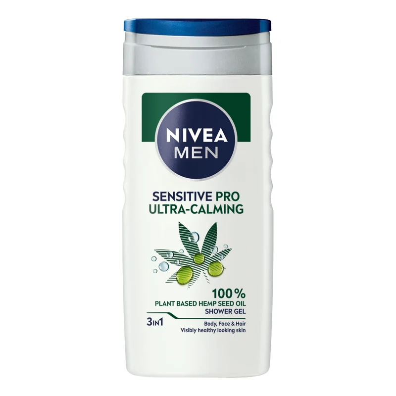Nivea Men Doccia Shampoo Sensitive Pro Docciaschiuma Uomo Per Corpo E Capelli Sensibili 250ml