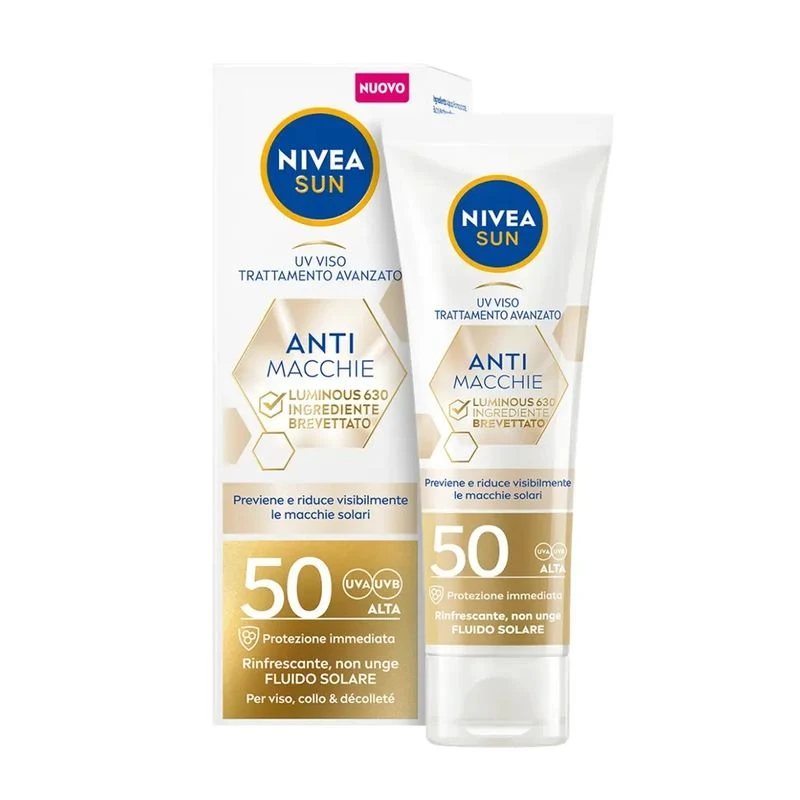 Nivea Sun UV Viso Anti Macchie Luminous 630 SPF50 fluido solare 40ml