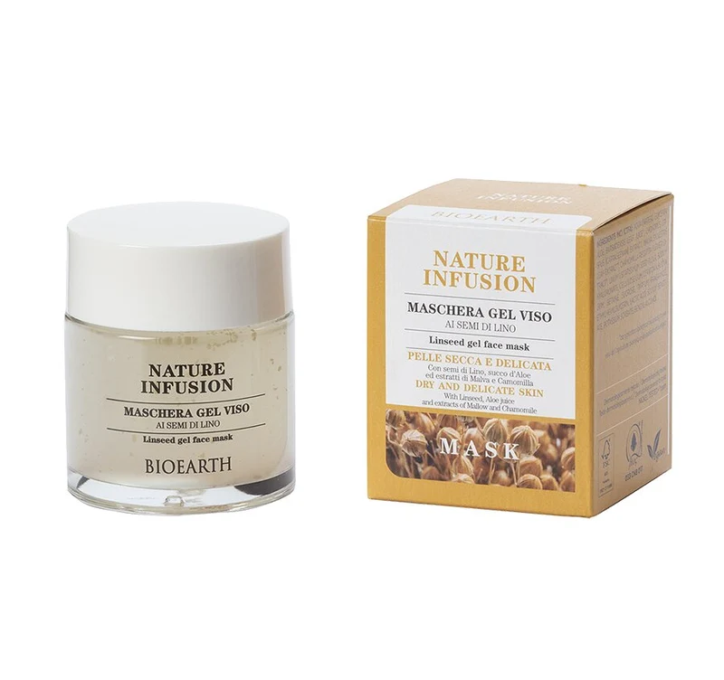 Bioearth Maschera Gel Viso Semi Di Lino 100ml