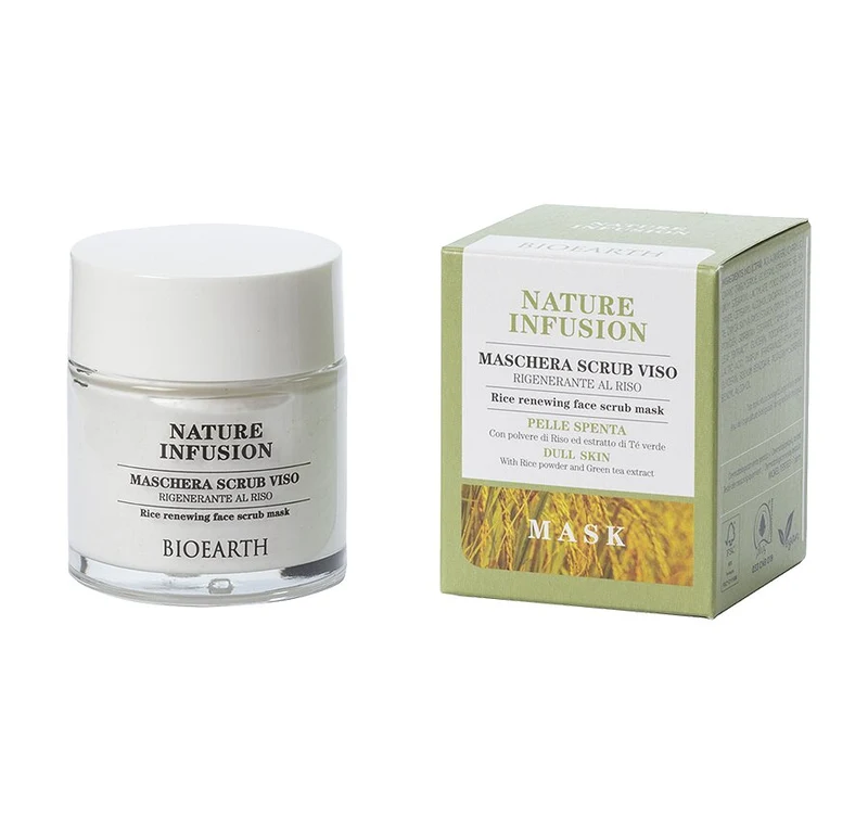 Bioearth Maschera Scrub Viso Riso 100ml
