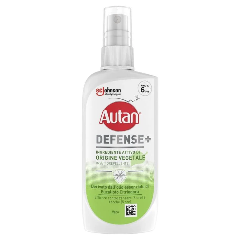 Autan Defense Vegetale Spray Antizanzare Comuni E Tigre A Base Di Olio Di Eucalipto 100ml