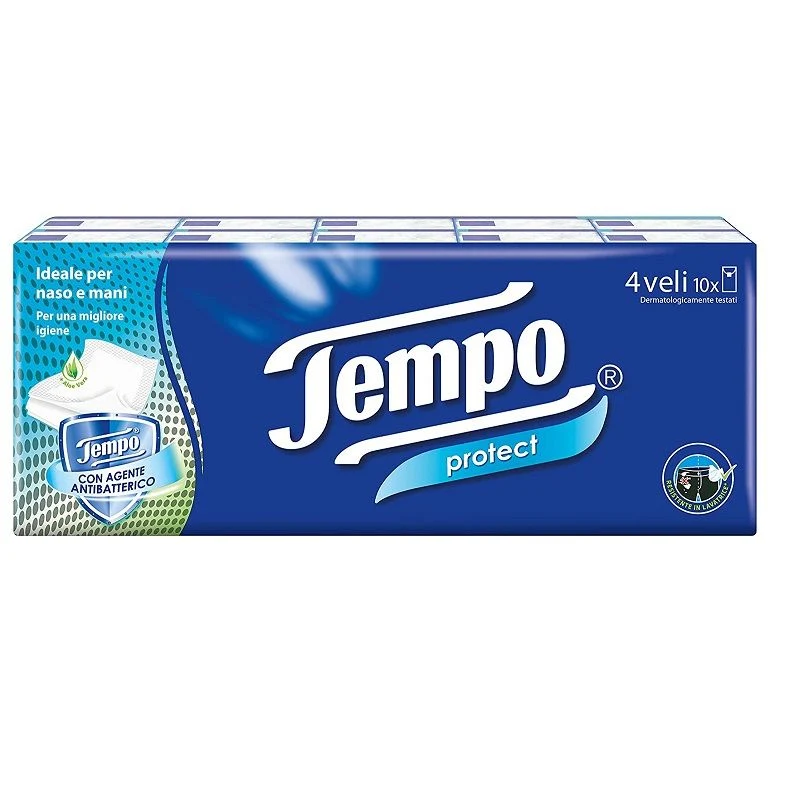 Tempo Protect fazzoletti 4 veli 10 confezioni