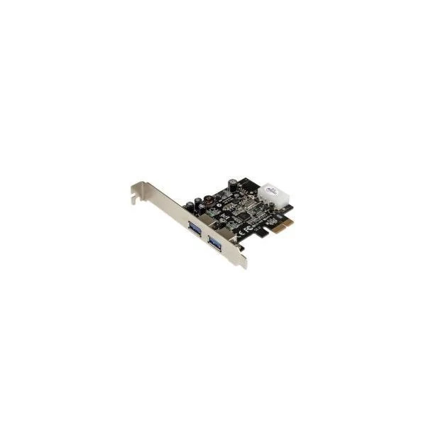 Startech.com adattatore scheda superspeed usb 3.0 (5gbps) con 2 porte pci express (pcie) con uasp - alimentazione lp4 - PEXUSB3S25