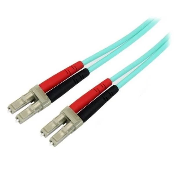Startech.com cavo in fibra ottica multimodale da lc/upc a lc/upc om3 da 10 m - fibra full duplex 50/125µm zipcord, reti 100g, lommf/vcsel - bassa perdita di inserzione <0,3db - cavo patch in fibra lszh lc-lc - A50FBLCLC10