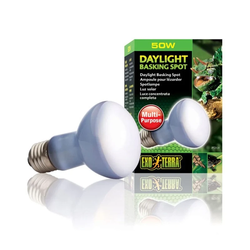 ExoTerra Daylight Basking Spot - lampada al Neodymium ad ampio spettro Wattaggio Riscaldatori e lampade terrario: 50W