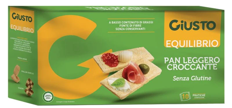 Giusto Equilibrio Senza Glutine Pan Leggero Croccante 250g