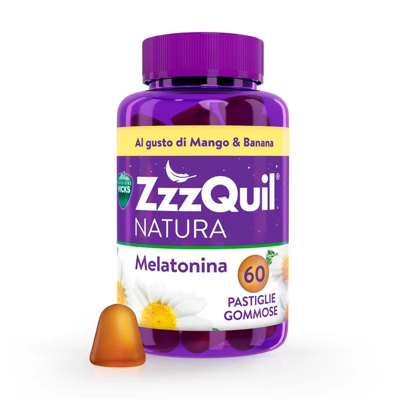 ZzzQuil NATURA 60 Gommose Mango Banana con Melatonina