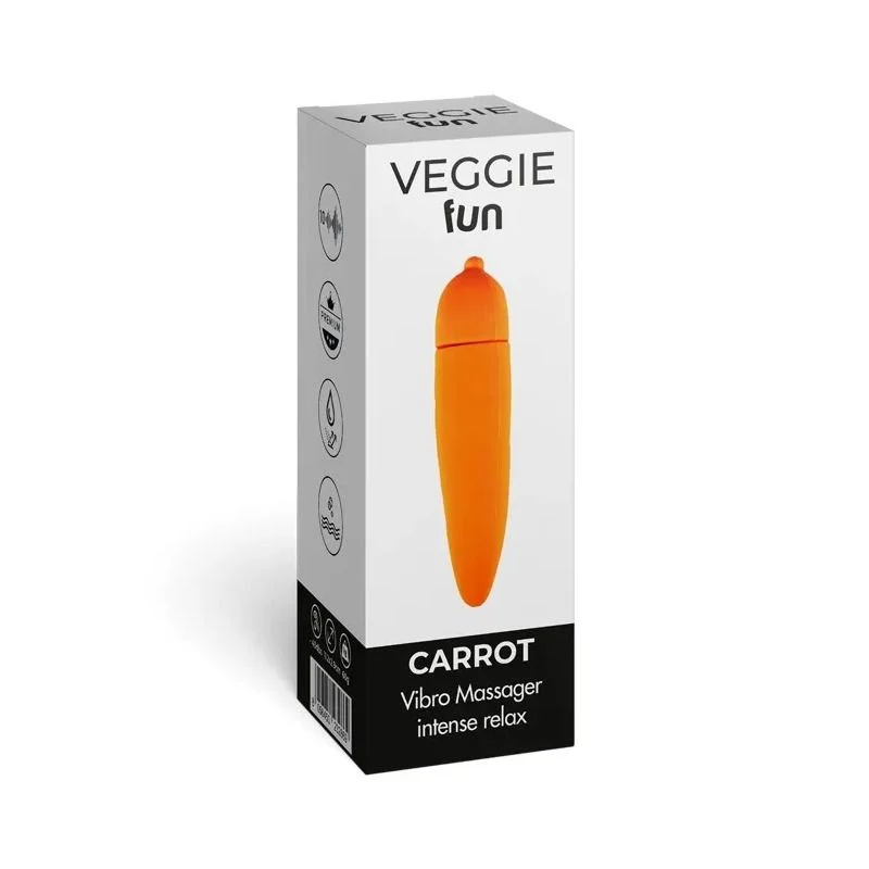 LR Wonder Company Veggie Fun Carrot massaggiatore vibrante femminile 1 pezzo