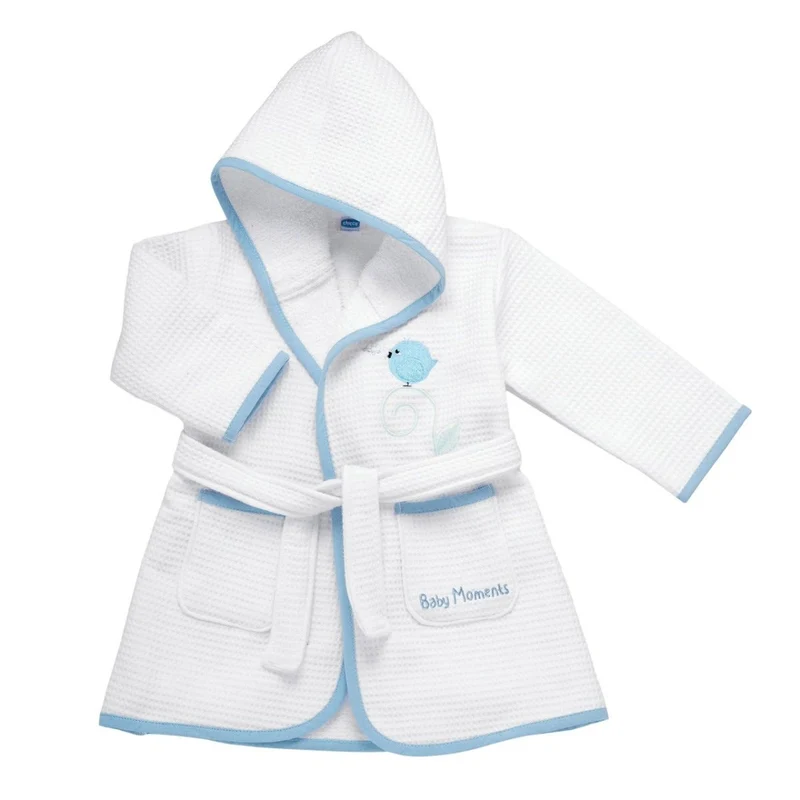 Chicco Accappatoio Tenero Uccellino Azzurro 12Mesi+