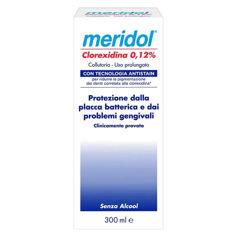 Meridol Collutorio Clorexidina 0.12% protezione della placca 300ml