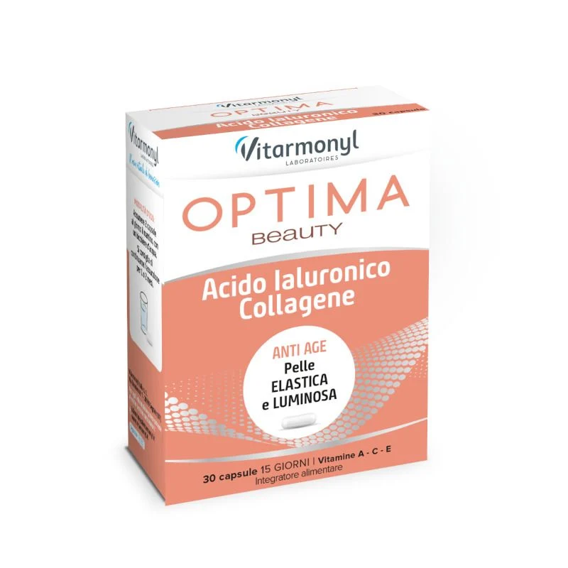 Vitarmonyl Optima Beauty Acido Ialuronico Collagene per il benessere della pelle 30 capsule