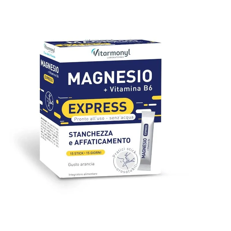 Vitarmonyl Magnesio + Vitamina B6 Express 15 stick