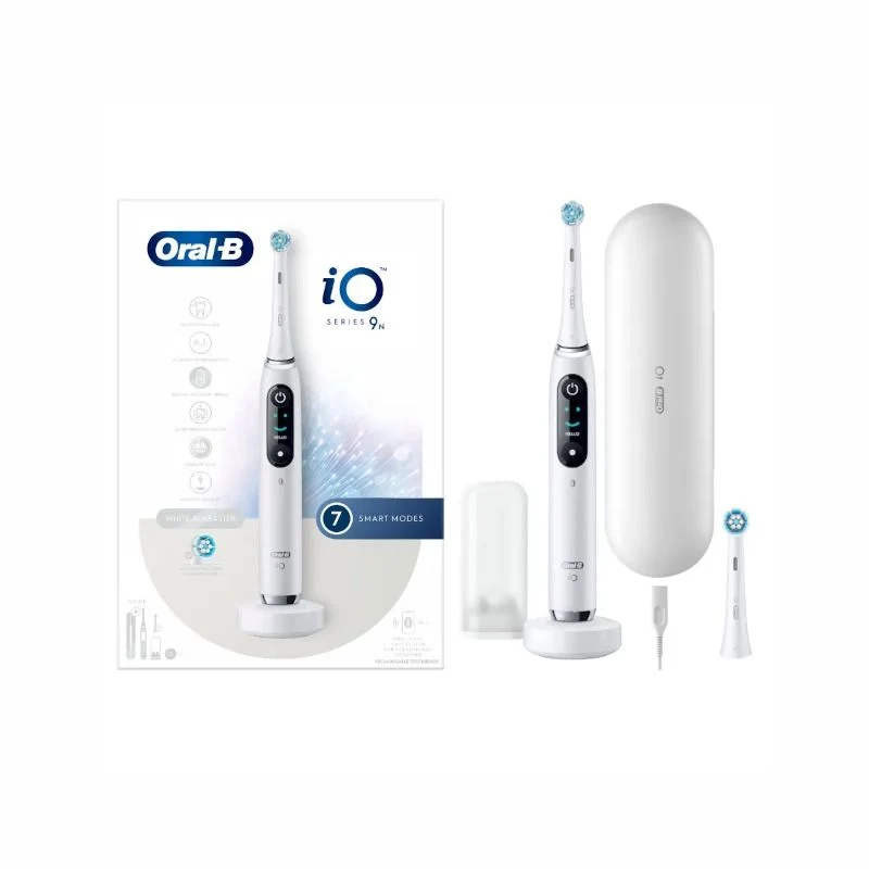 Oral-B iO 9 spazzolino elettrico ricaricabile colore bianco + 2 testine di ricambio