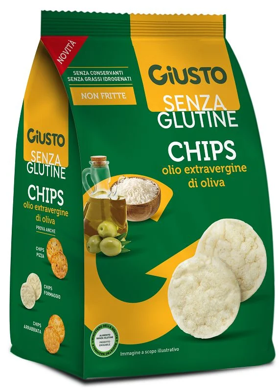 Giusto Senza Glutine Chips all'Olio Extra Vergine di Oliva 48g