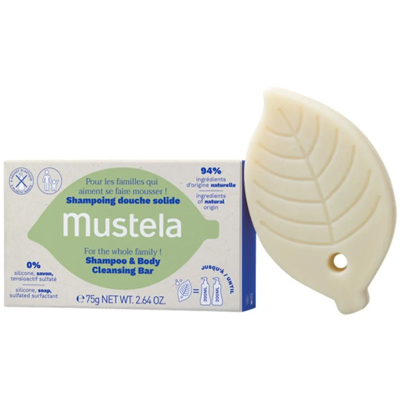 Mustela Cleansing Bar detergente solido corpo e capelli 75g