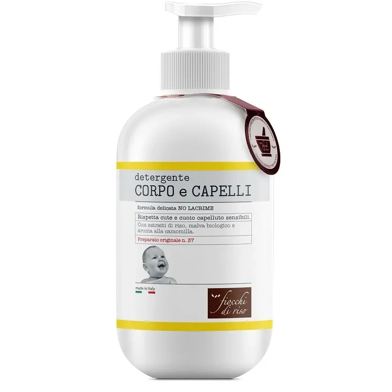 Fiocchi di Riso detergente corpo e capelli Camomilla 400ml