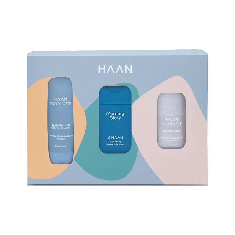 Haan Tiny Serenity Cofanetto Dentifricio 50ml + Igienizzante Mani 30ml + Deodorante 40ml