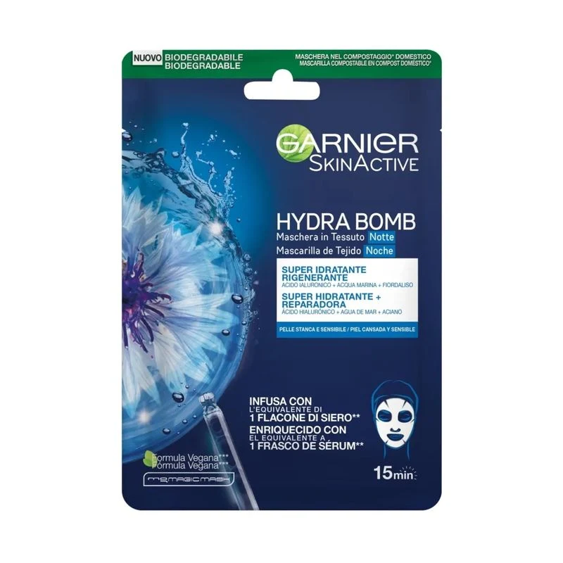 Garnier Hydra Bomb maschera in tessuto trattamento notte 1 pezzo