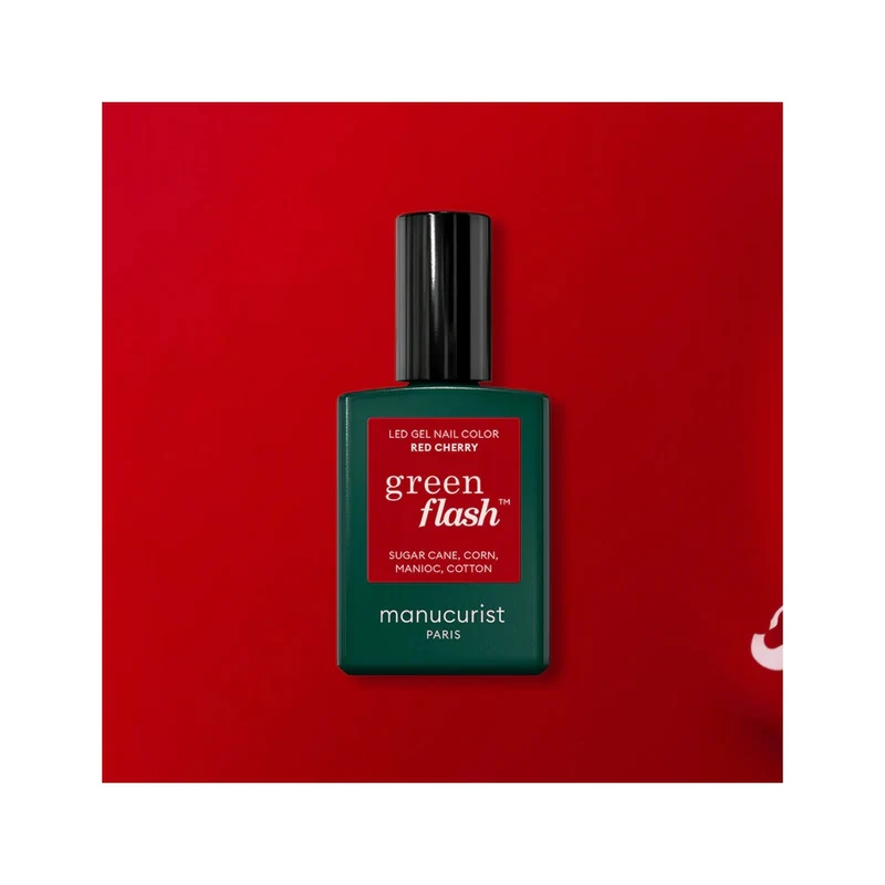 Manucurist Green Flash Smalto Semipermanente Red Cherry 15ml