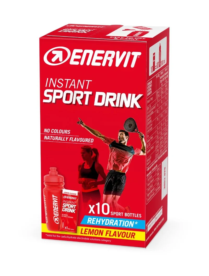Enervit Instant Sport Drink integratore alimentare gusto limone 10 buste