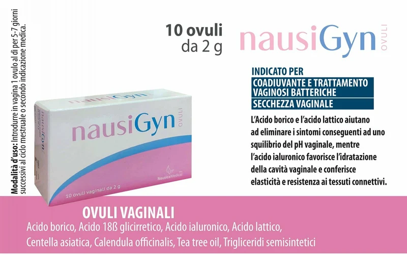 NausiGyn Ovuli Vaginali 10 Pezzi