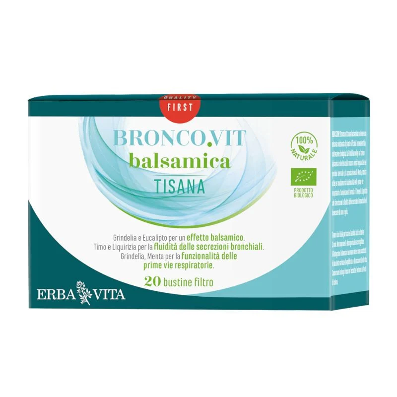 Erba Vita Bronco.Vit tisana balsamica BIO 20 bustine filtro