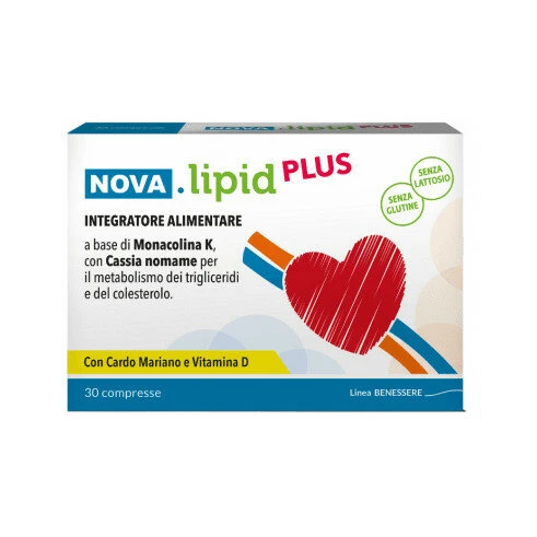 Nova Lipid Plus per i livelli di colesterolo 30 compresse