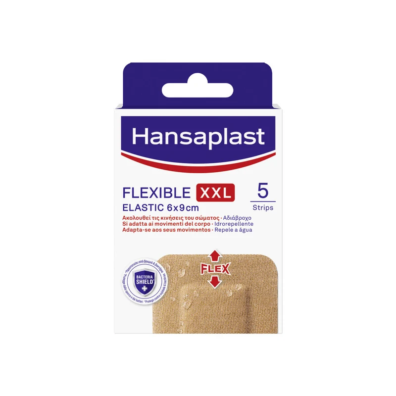 Hansaplast Cerotti Flexible XXL Medicazione Elastici Per Articolazioni 6x9cm 5 Pezzi
