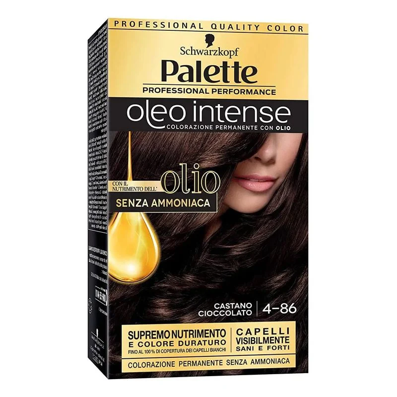 Schwarzkopf Palette Oleo Intense colorazione permanente con olio 4-86 Castano Cioccolato