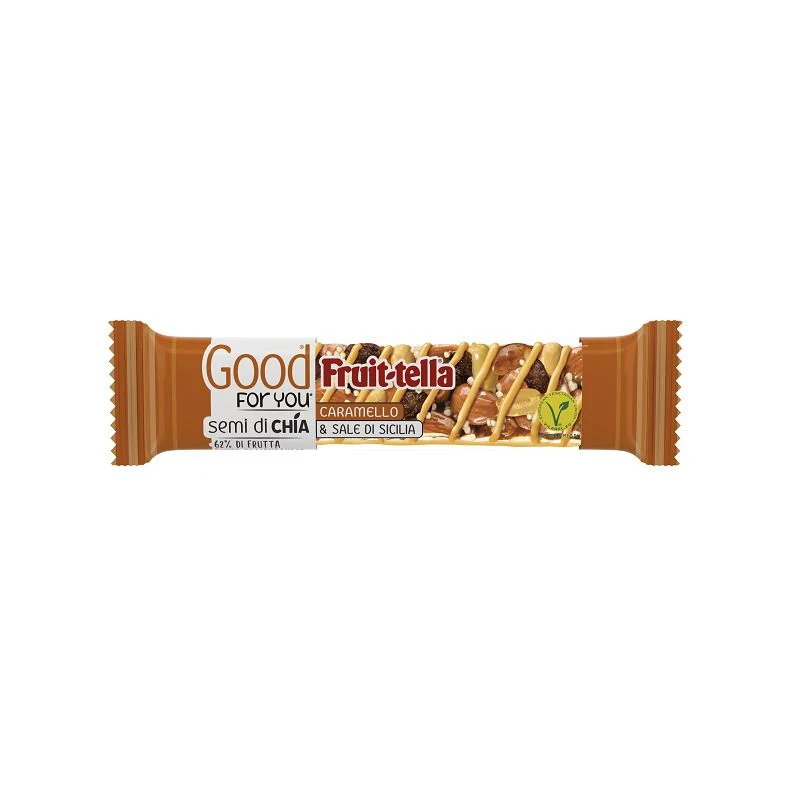 Fruittella Good for You barretta semi di chia caramello e sale di Sicilia 36g