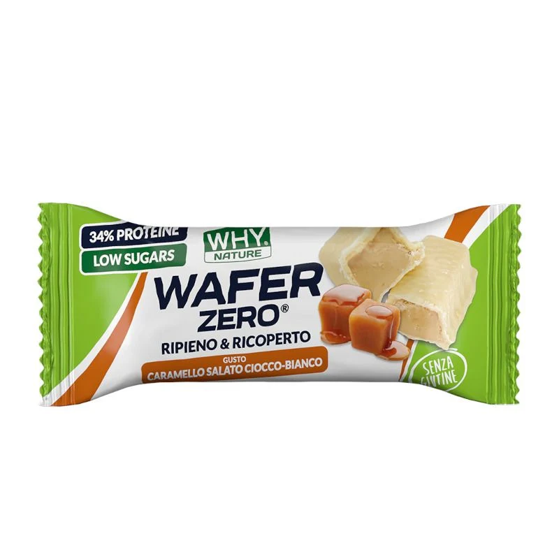 Whynature Wafer Zero gusto Caramello Salato Cioccolato Bianco 35g