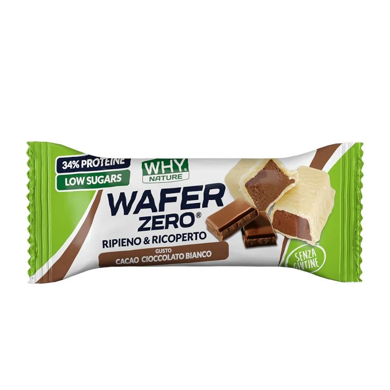 Whynature Wafer Zero gusto Cacao Cioccolato Bianco 35g
