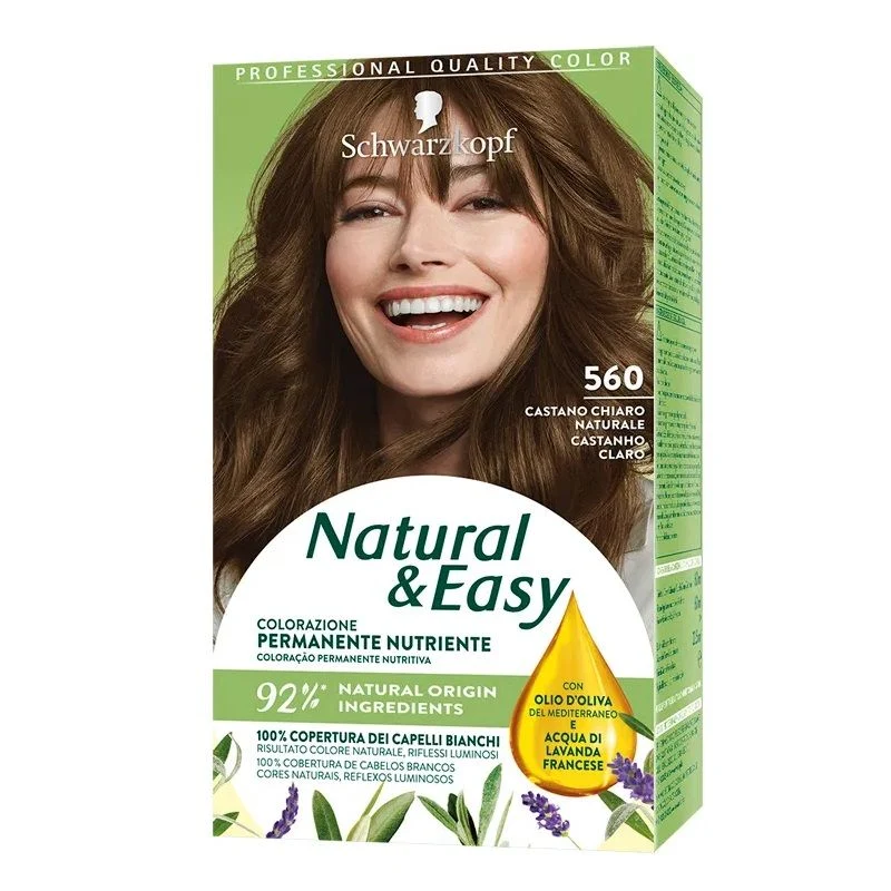 Schwarzkopf Natural & Easy colorazione permanente nutriente 565 Biondo Chiaro Dorato