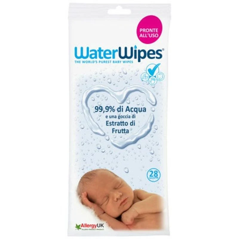 Waterwipes Salviette Neonato Biodegradabili 28 Pezzi