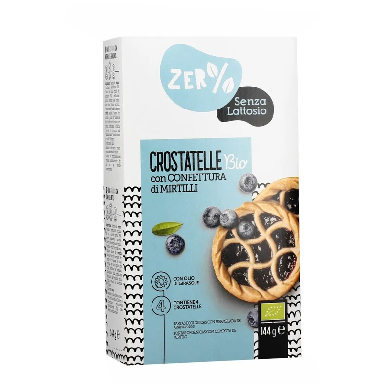 Fior Di Loto Crostatine Bio Confettura Mirtilli Senza Lattosio 144g