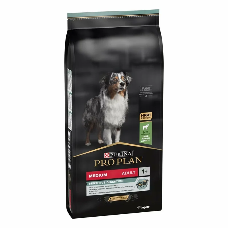 Purina Pro Plan Medium Adult Sensitive Digestion Cibo Secco Con Agnello Cane Adulto Taglia Media Sac