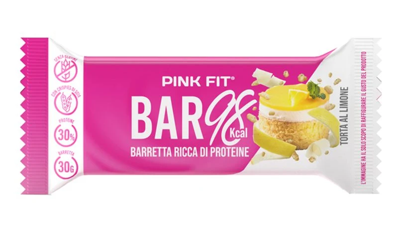ProAction Pink Fit Bar barretta gusto torta al limone 30g